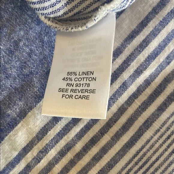 Workshop Republic Clothing Striped Sleeveless Top. Size XS Buttons in back - Picture 10 of 10